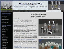 Tablet Screenshot of muslimreligiousoils.com